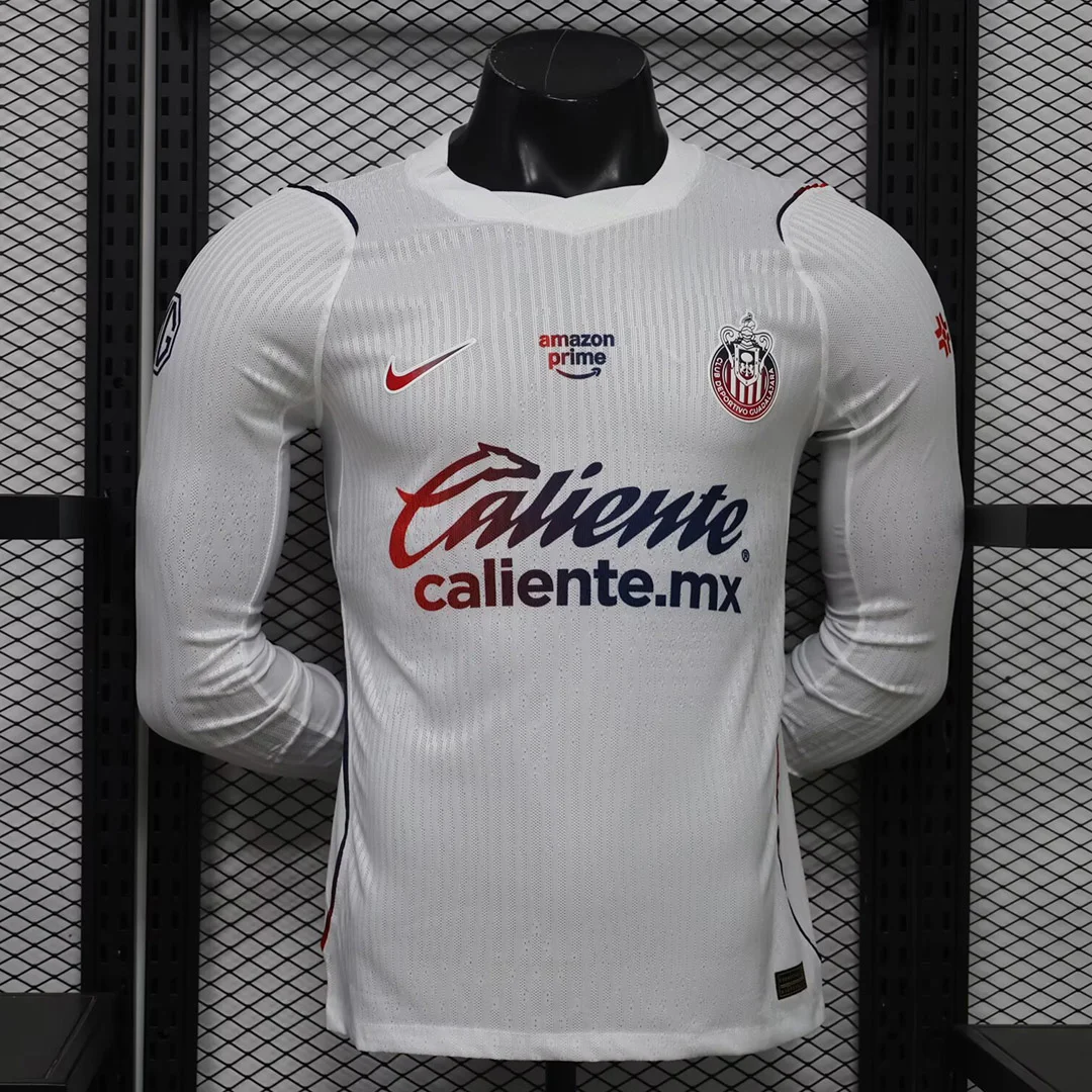 26/27 Chivas Away Player Version Long Sleeve Soccer Jersey