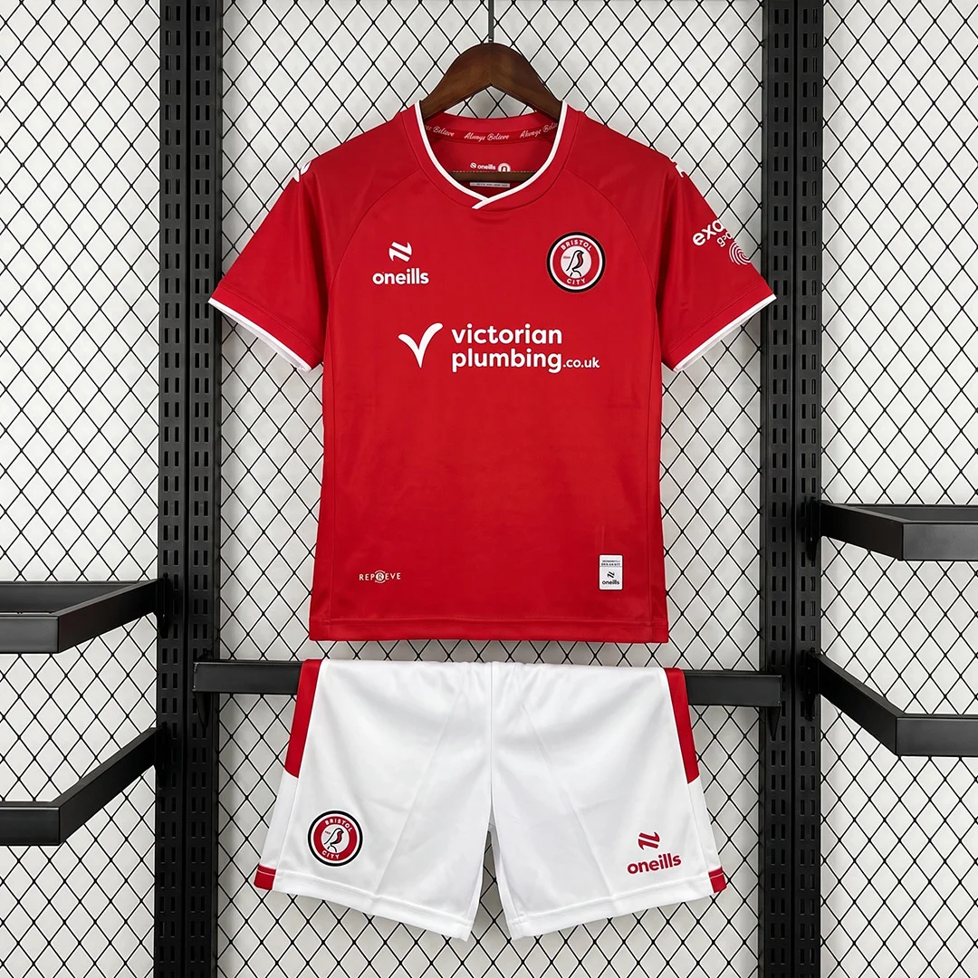 26/27 Bristol City Home Kids Soccer Jersey