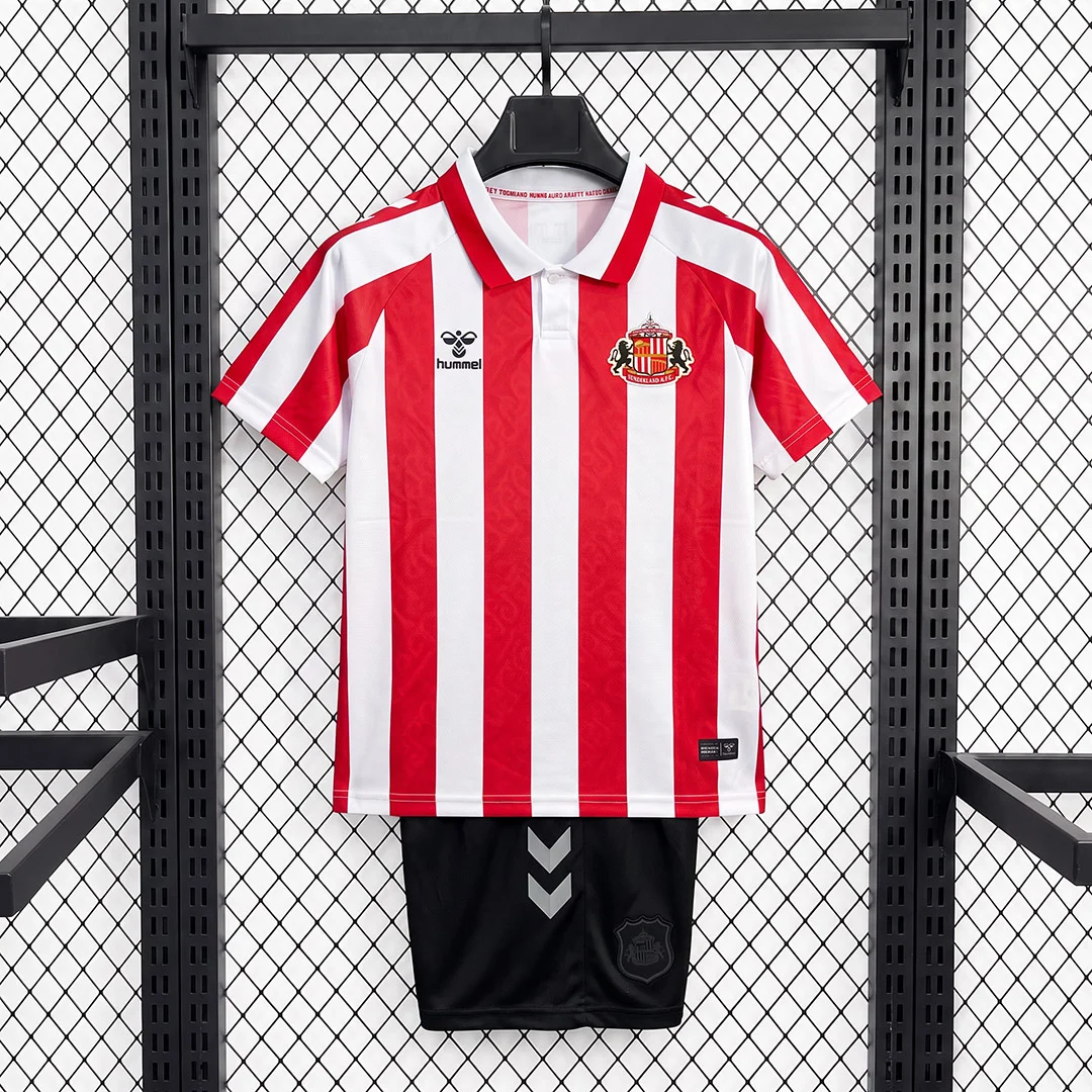 26/27 Sunderland Home Kids Soccer Jersey