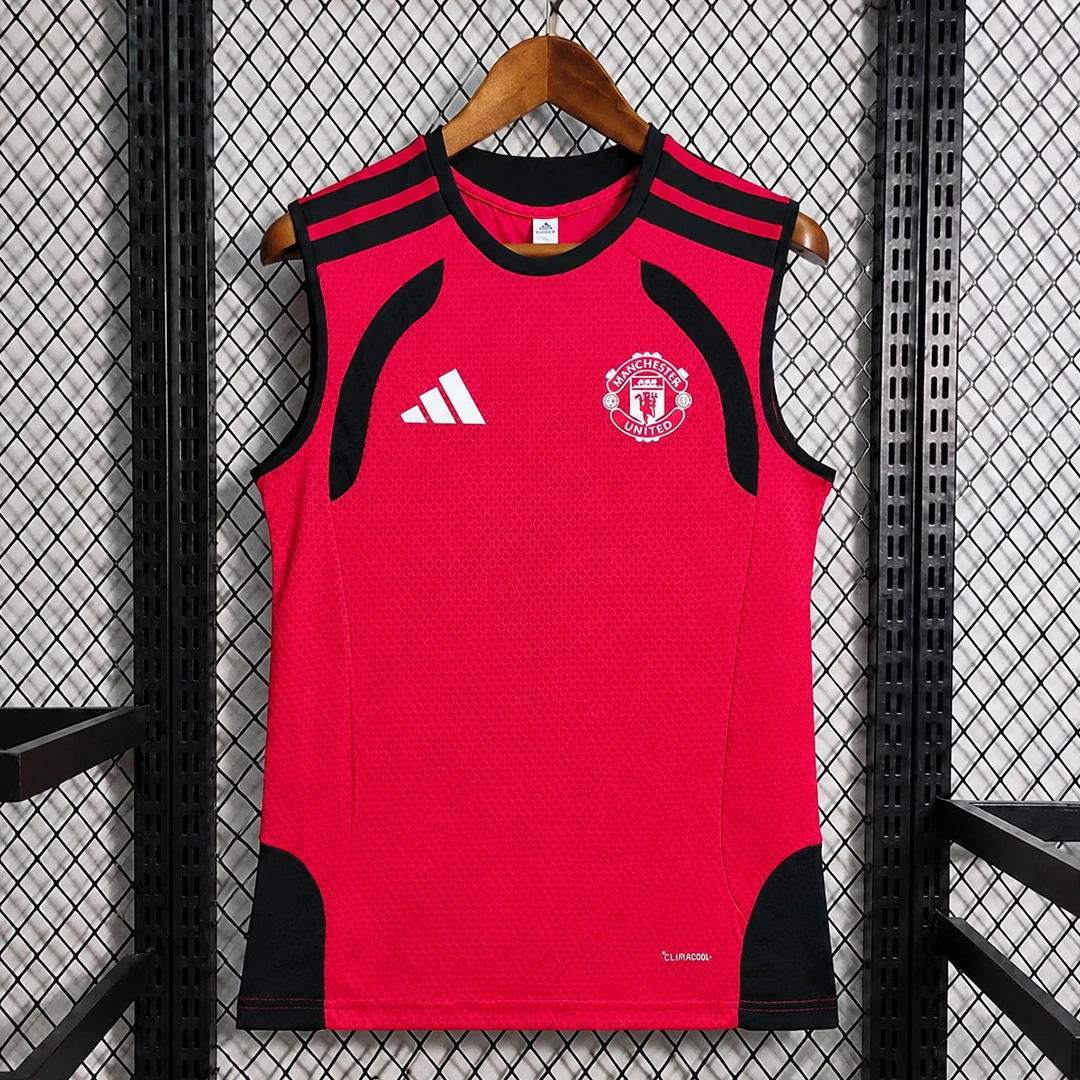 26/27 Manchester United Red Black Training Vest