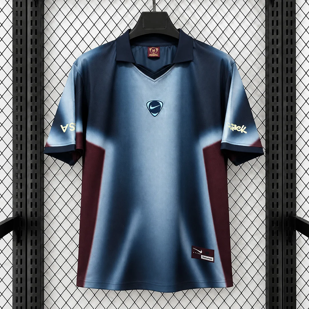 2026 USA x Travis Scott Cactus Jack Total 90 Blue Retro Soccer Jersey