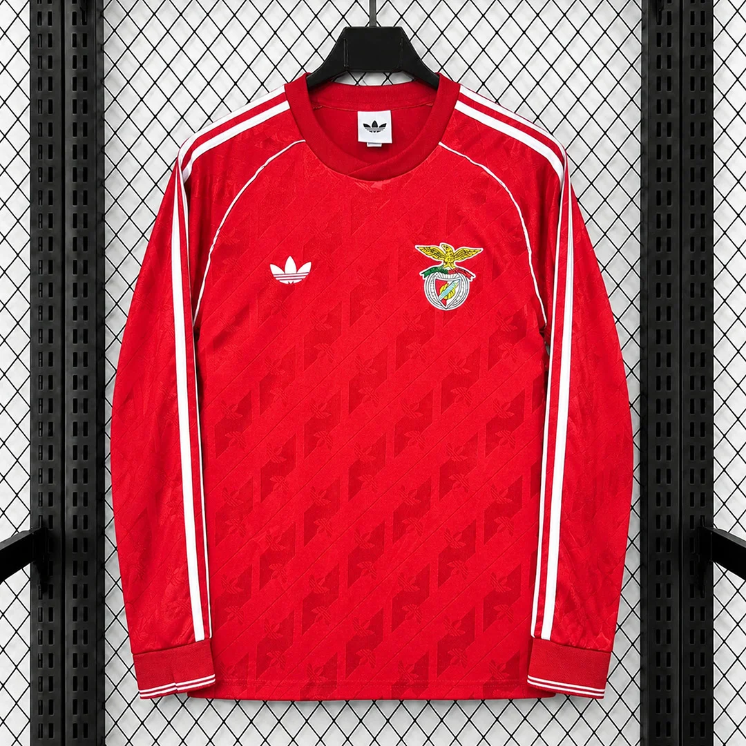 26/27 Benfica Originals Long Sleeve Red Lifestyle Soccer Jersey