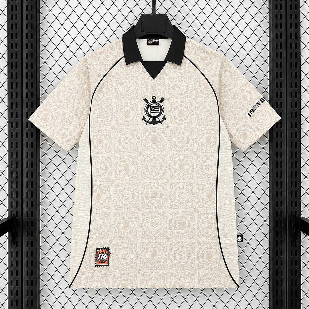 2026 Corinthians 116 Years Anniversary Beige Soccer Jersey