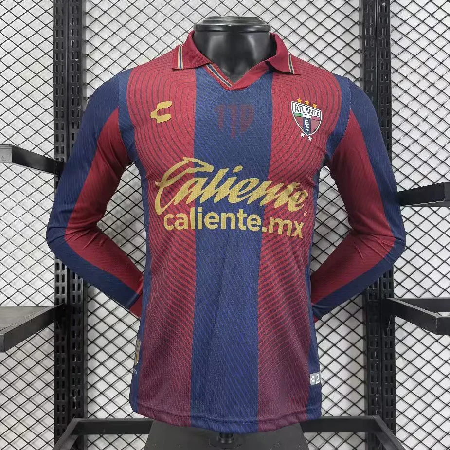 26/27 Atlante Home Long Sleeve Player Version Soccer Jersey