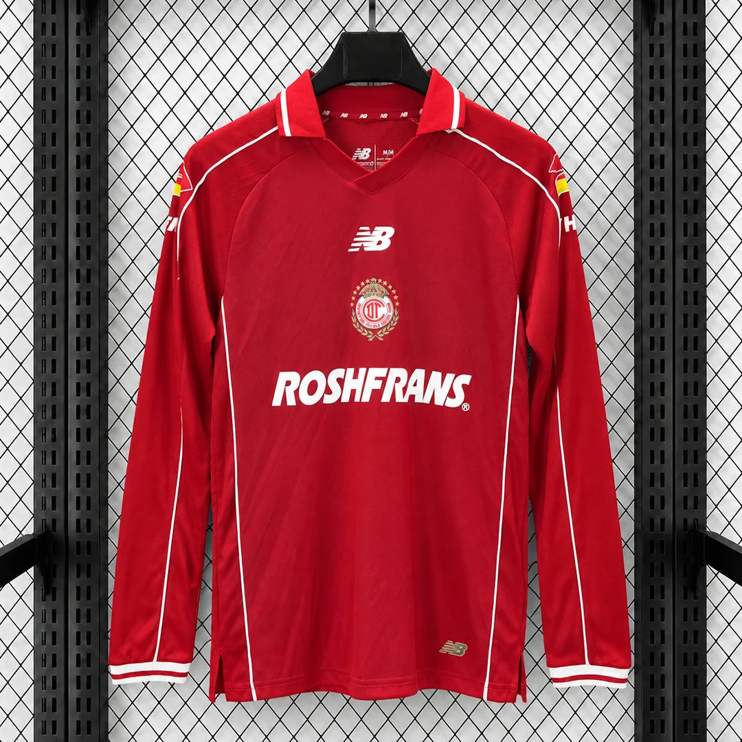 26/27 Toluca Home Long Sleeve Soccer Jersey