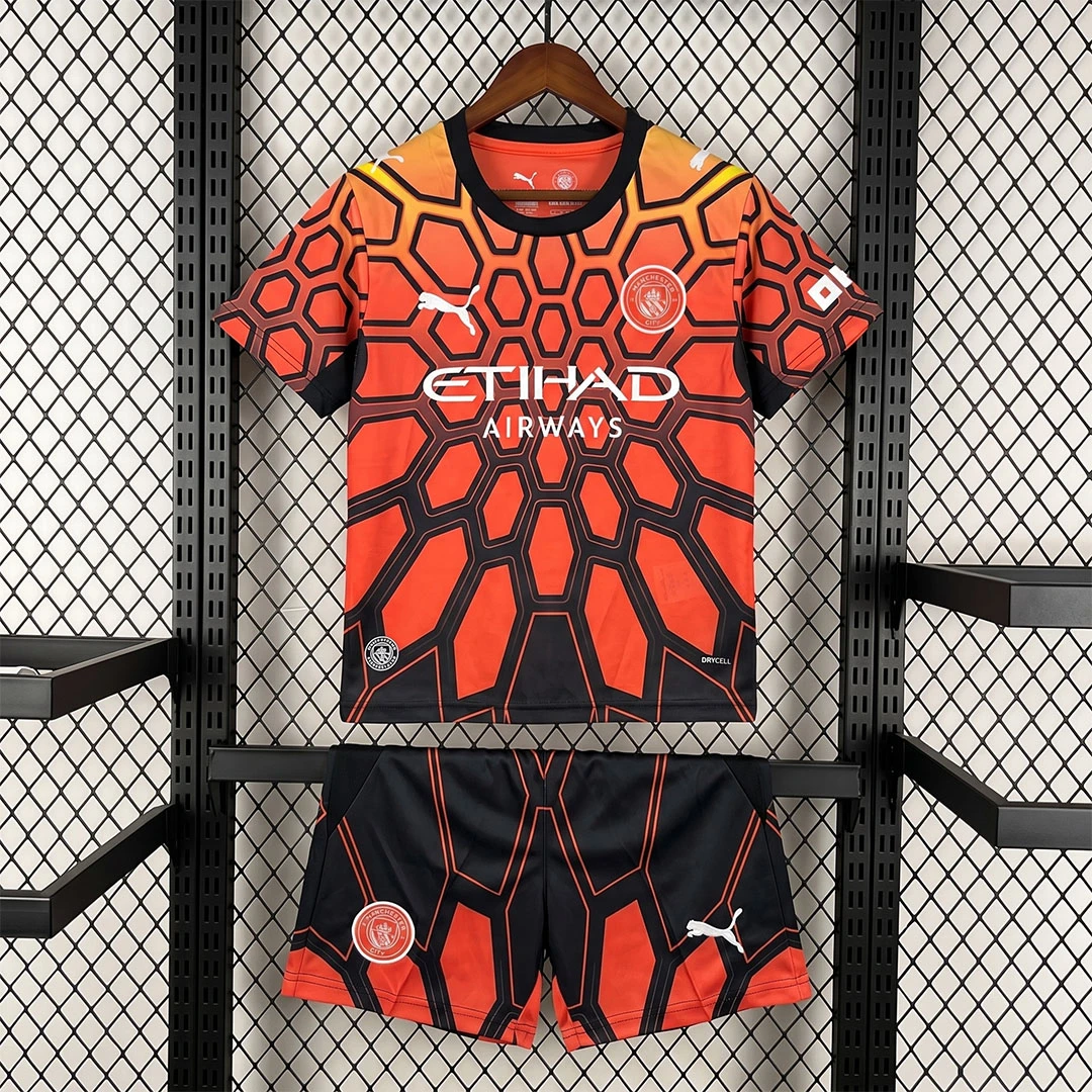 26/27 Manchester City Goalkeeper 3 Kids Soccer Jersey Size 16-28