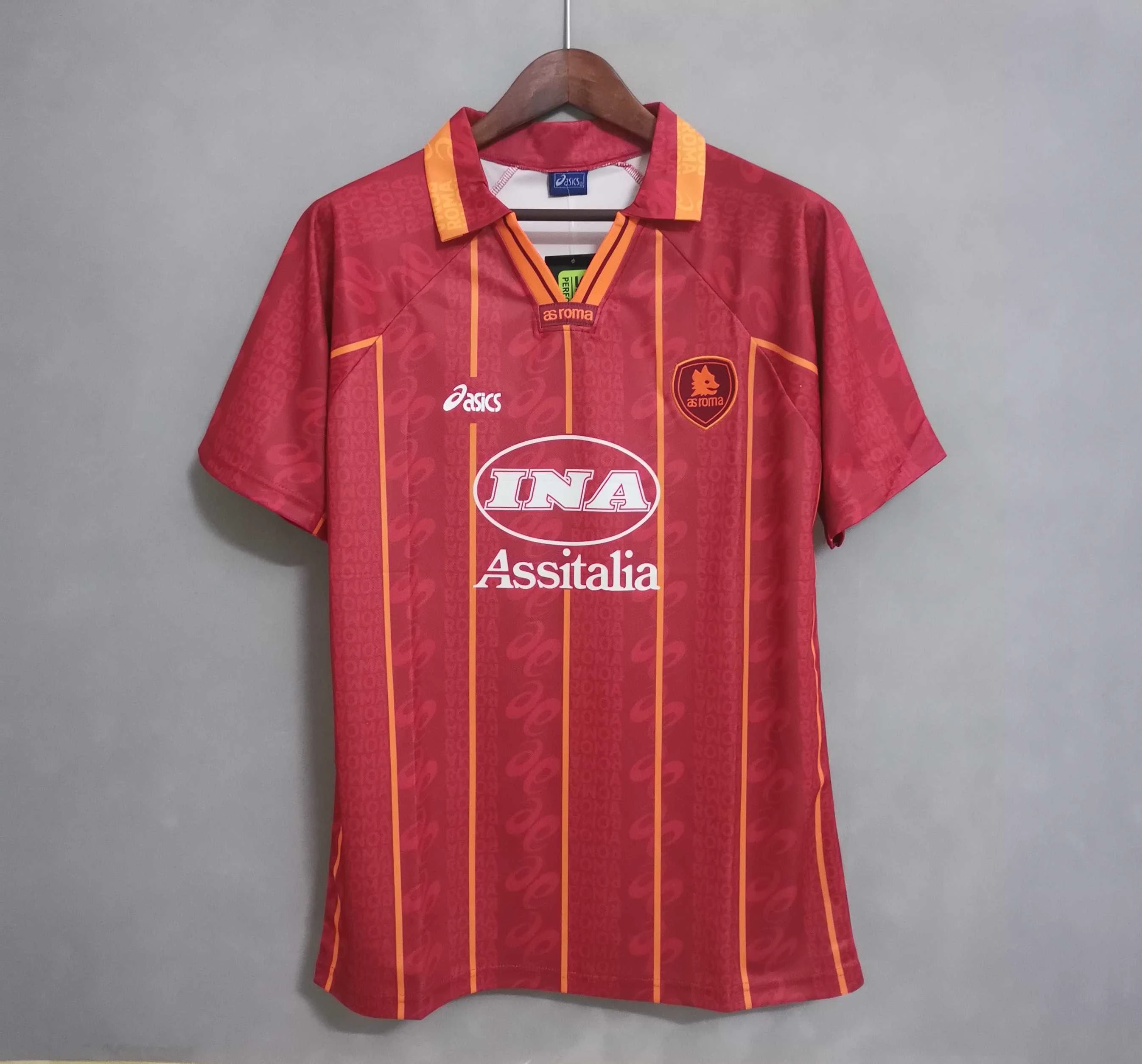 96/97 Roma Home Retro Soccer Jersey
