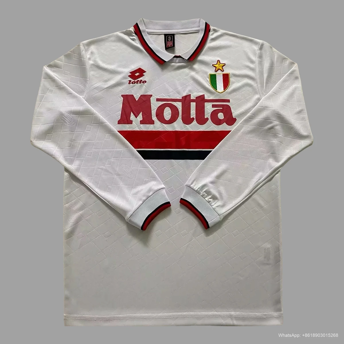93/94 AC Milan Away Long Sleeve Retro Soccer Jersey