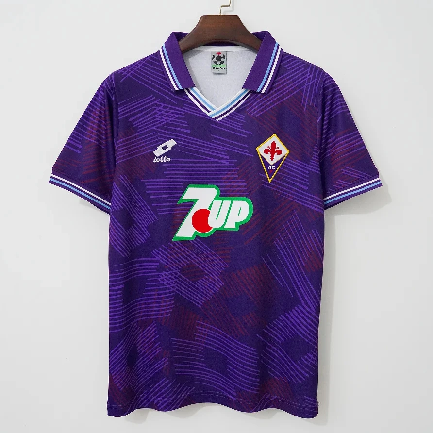 92/93 Fiorentina Home Retro Soccer Jersey