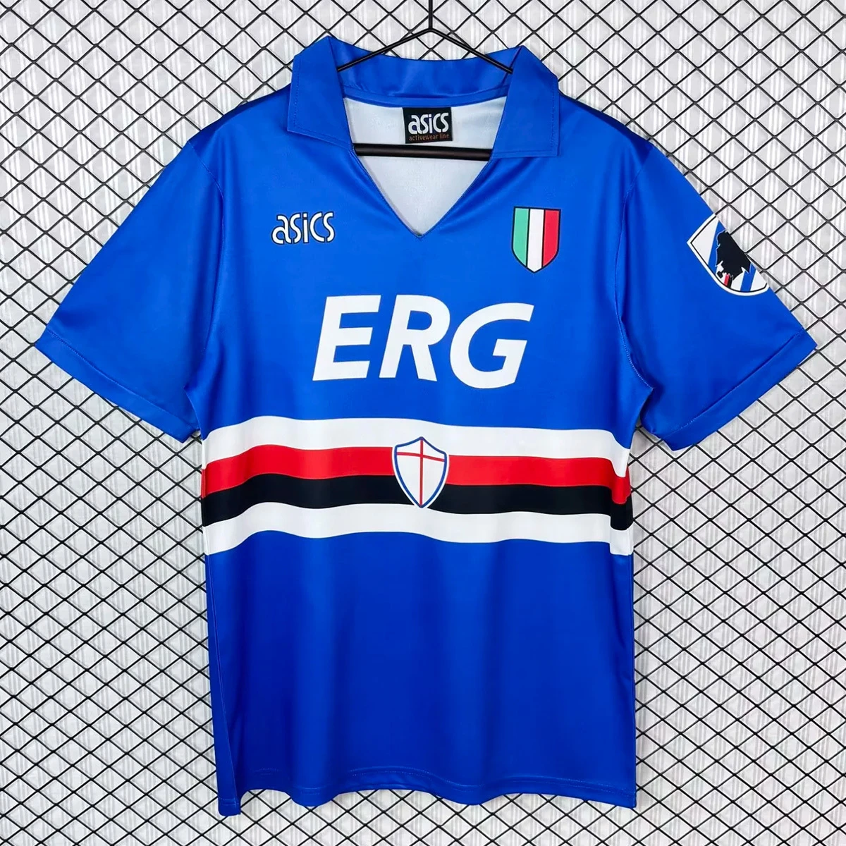 91/92 Sampdoria Home Retro Soccer Jersey