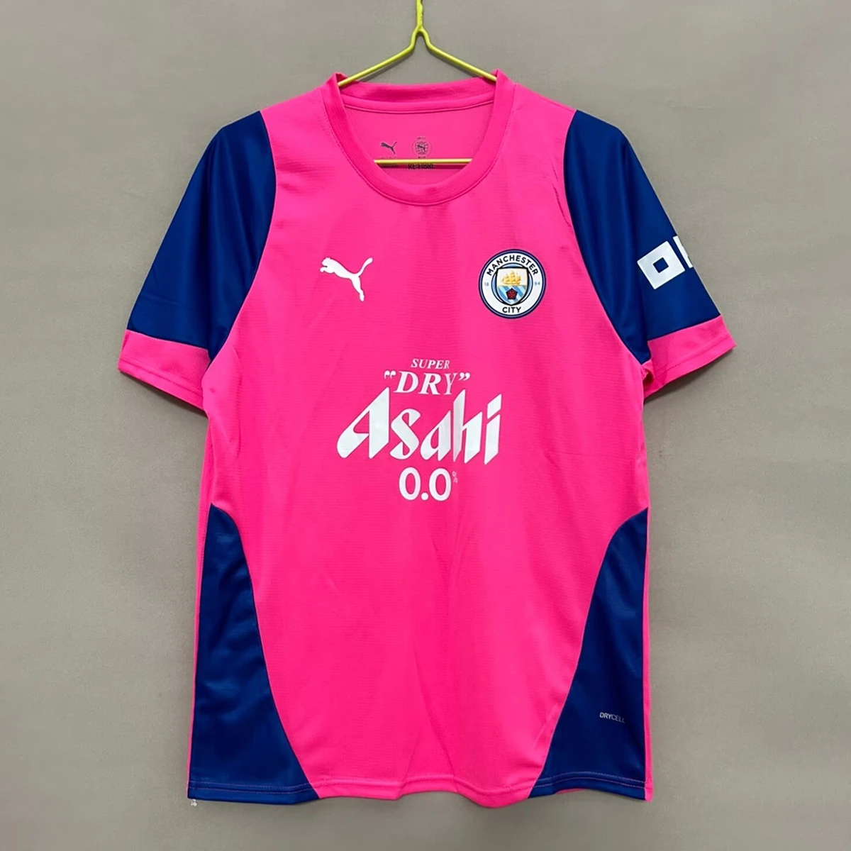 25/26 Manchester City Pink Blue Training Soccer Jersey