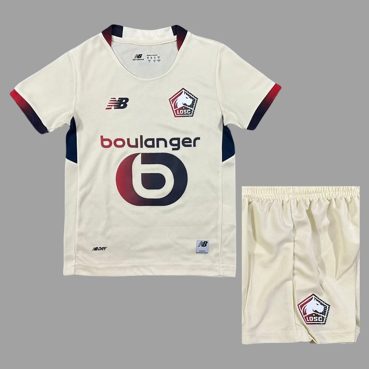 25/26 Lille Away Kids Soccer Jersey Size 16-28