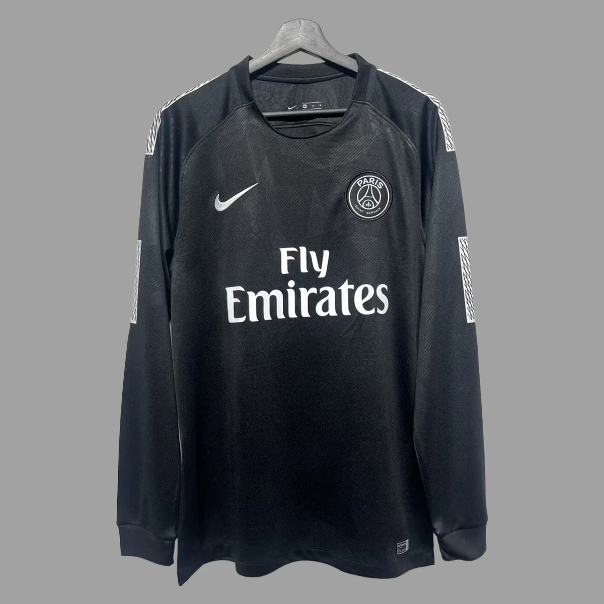 17/18 PSG Third Long Sleeve Retro Soccer Jersey