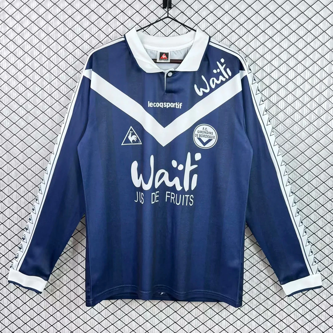 96/97 Girondins Bordeaux Home Long Sleeve Retro Soccer Jersey