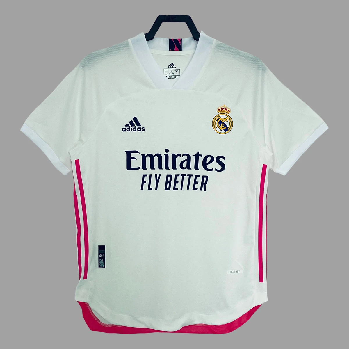 20/21 Real Madrid Home Player Version Retro Soccer Jersey