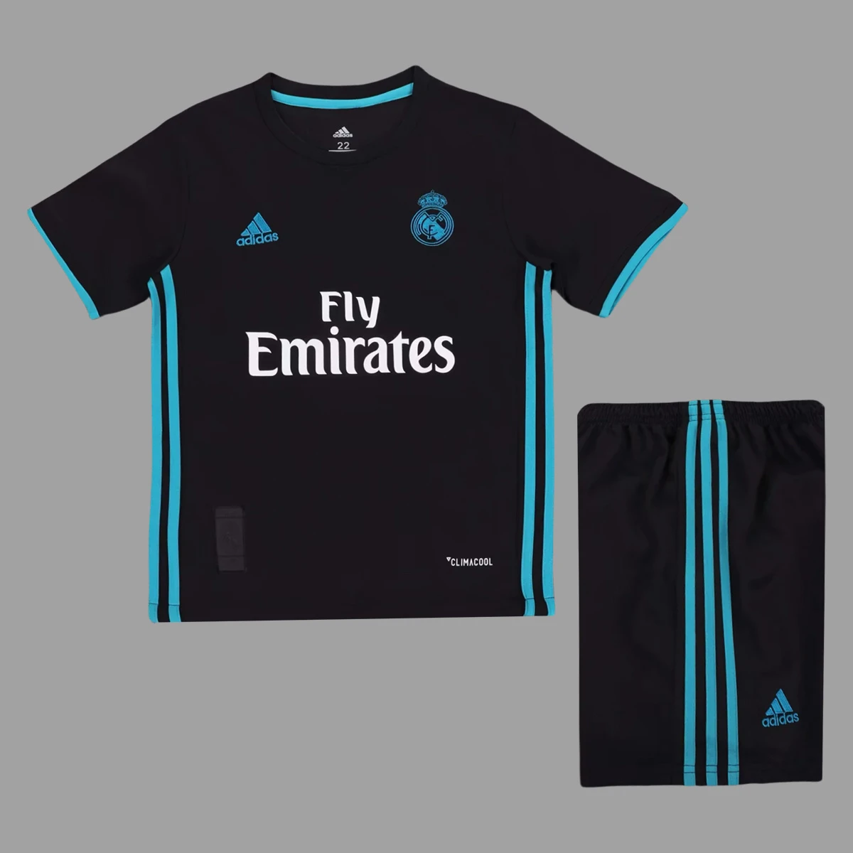 17/18 Real Madrid Away Kids Retro Soccer Jersey Size 16-28