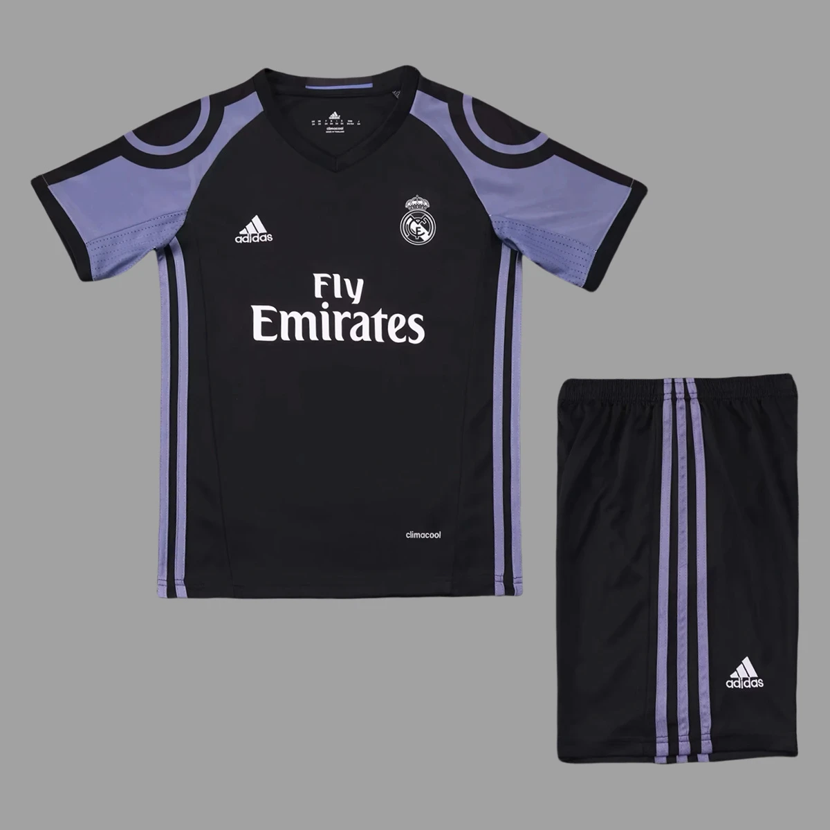 16/17 Real Madrid Third Kids Retro Soccer Jersey Size 16-28