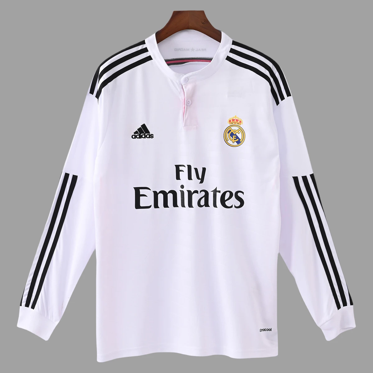 14/15 Real Madrid Home Long Sleeve Retro Soccer Jersey