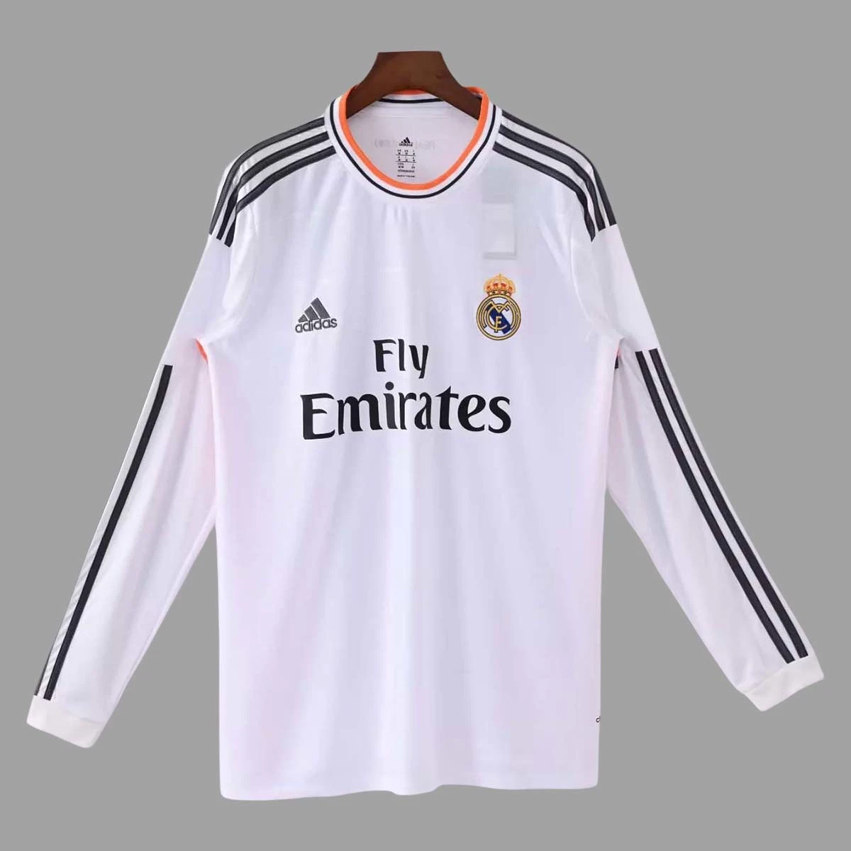 13/14 Real Madrid Home Long Sleeve Retro Soccer Jersey