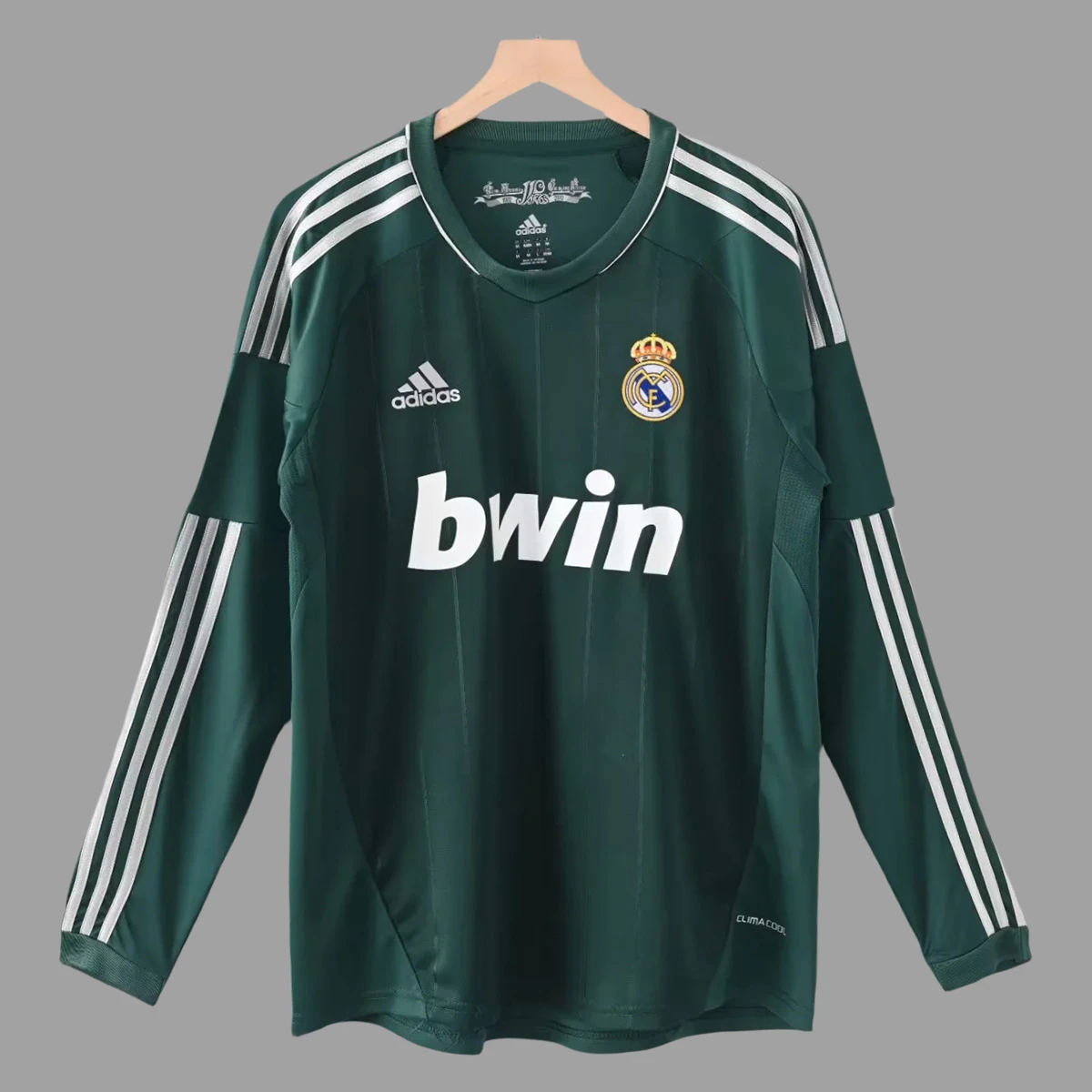 12/13 Real Madrid Third Long Sleeve Retro Soccer Jersey