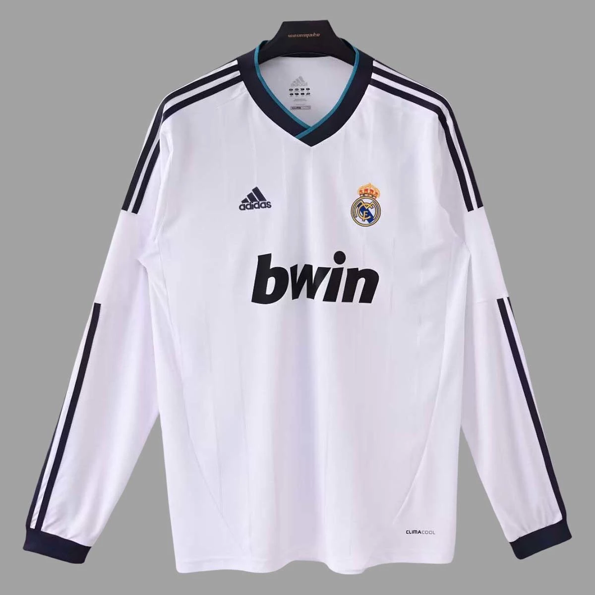 12/13 Real Madrid Home Long Sleeve Retro Soccer Jersey