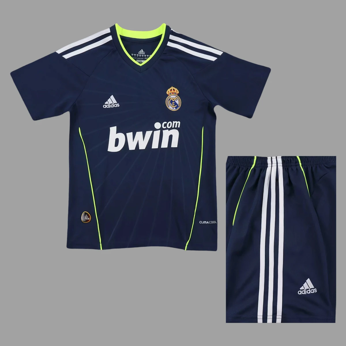10/11 Real Madrid Away Kids Retro Soccer Jersey Size 16-28