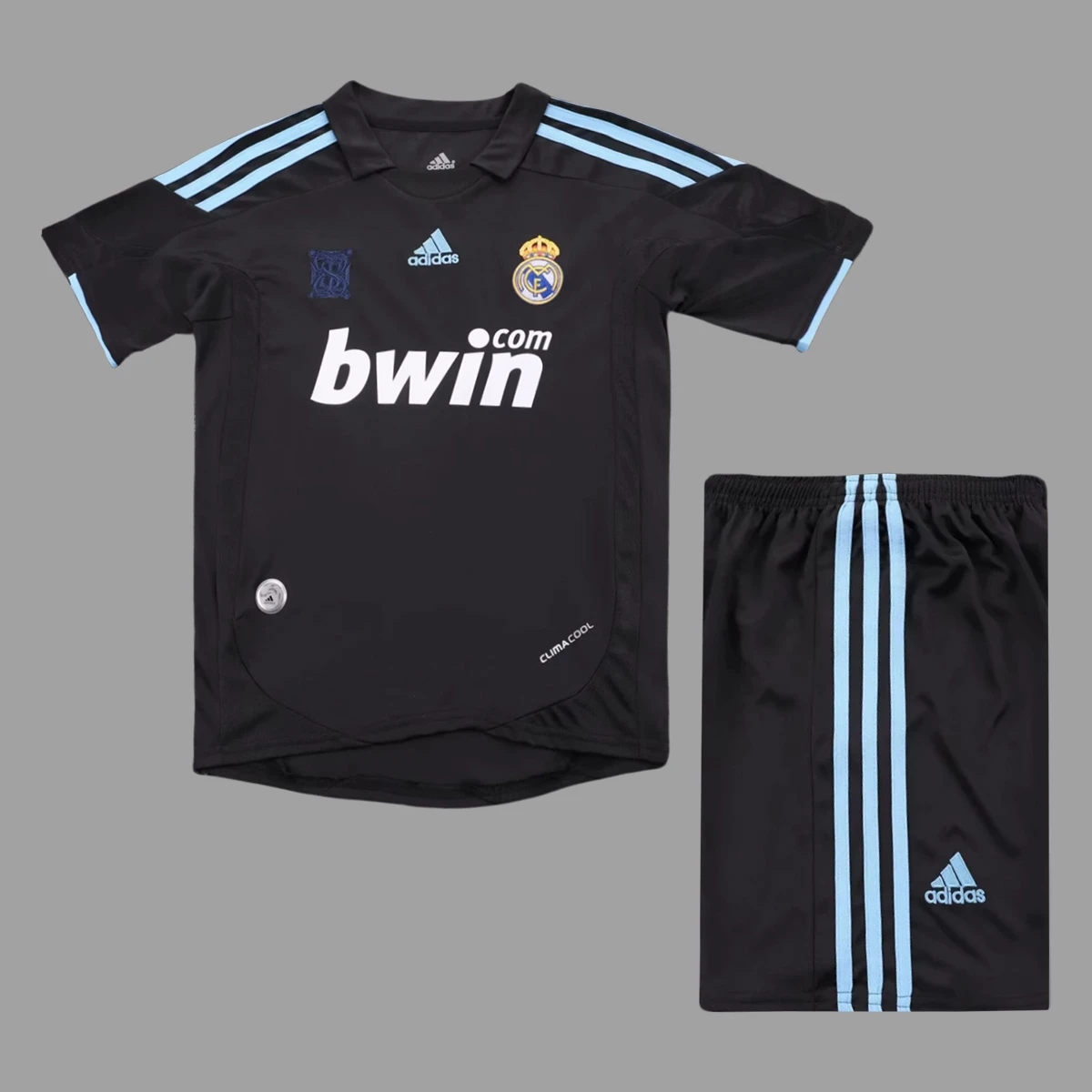 09/10 Real Madrid Away Kids Retro Soccer Jersey Size 16-28