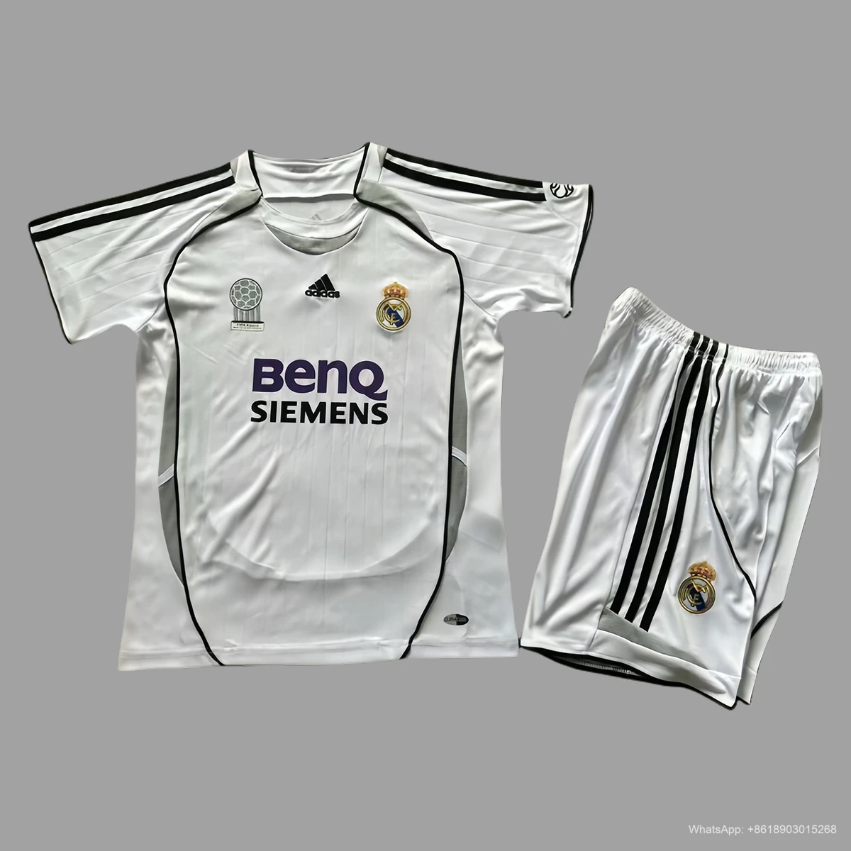 06/07 Real Madrid Home Kids Retro Soccer Jersey Size 16-28