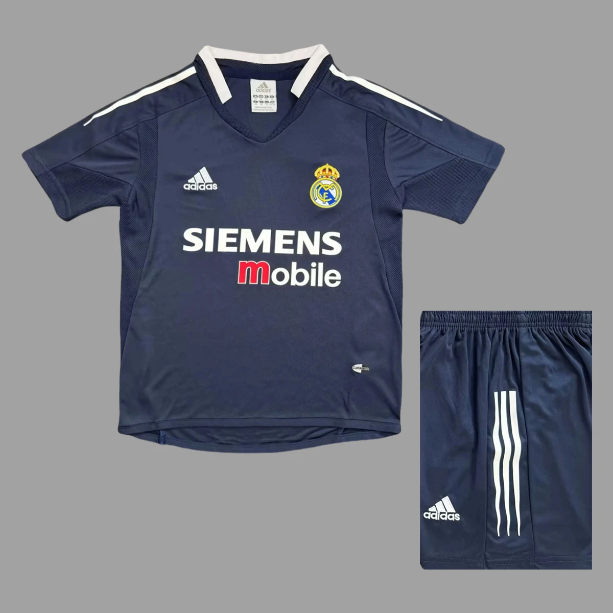 04/05 Real Madrid Away Kids Retro Soccer Jersey Size 16-28