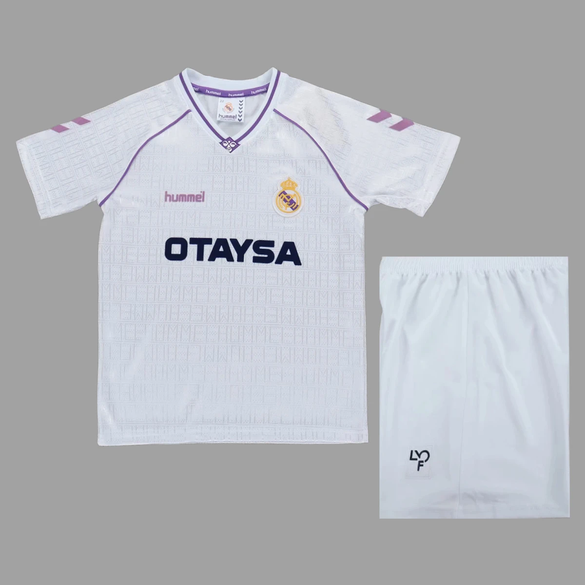 90/92 Real Madrid Home Kids Retro Soccer Jersey Size 16-28