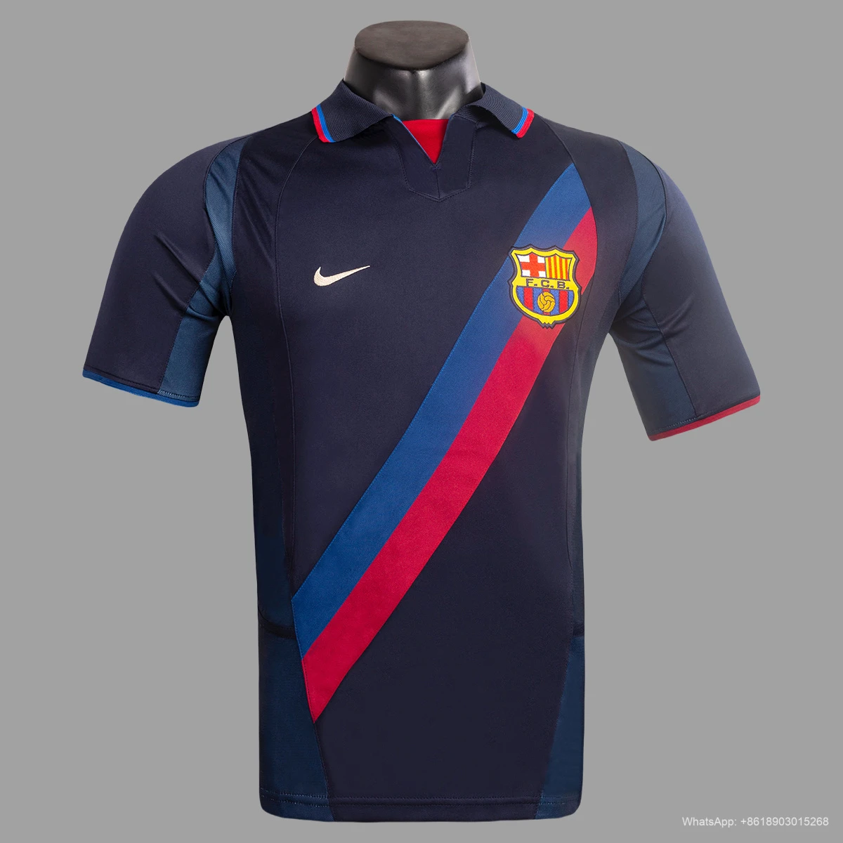 02/03 Barcelona Away Retro Soccer Jersey