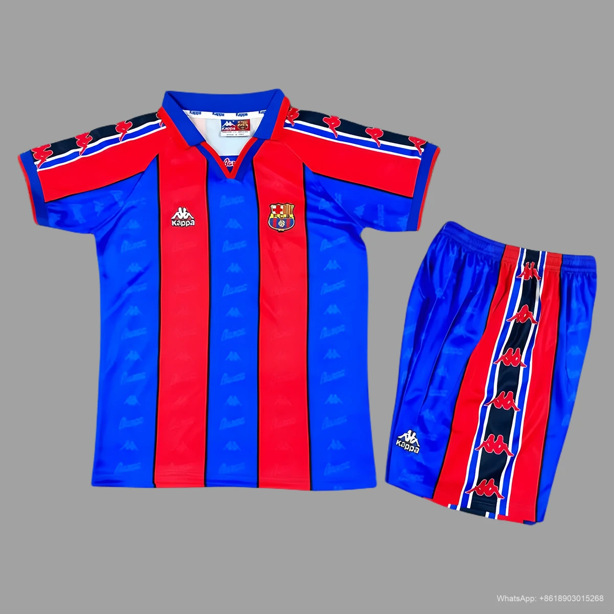 95/97 Barcelona home retro kids soccer jersey Size 16-28