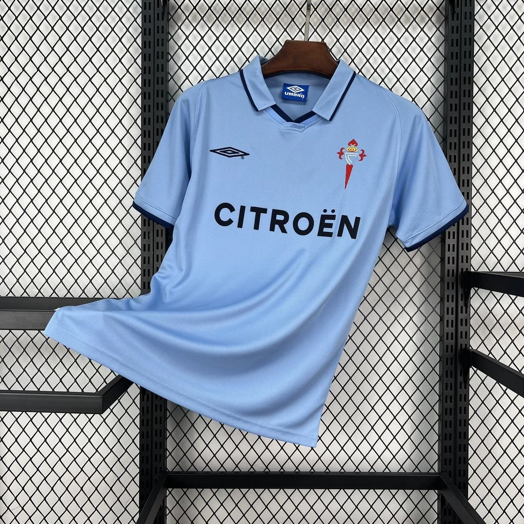 01/02 Celta UEFA Cup Home Retro Soccer Jersey