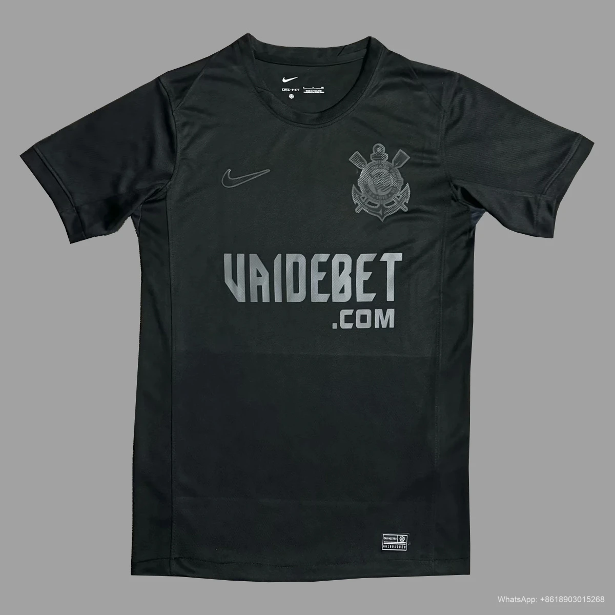 24/25 Corinthians away black soccer jersey