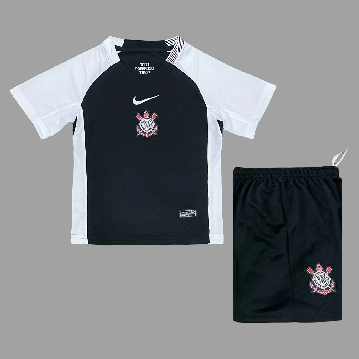 2025 Corinthians Away Kids Soccer Jersey Size 16-28