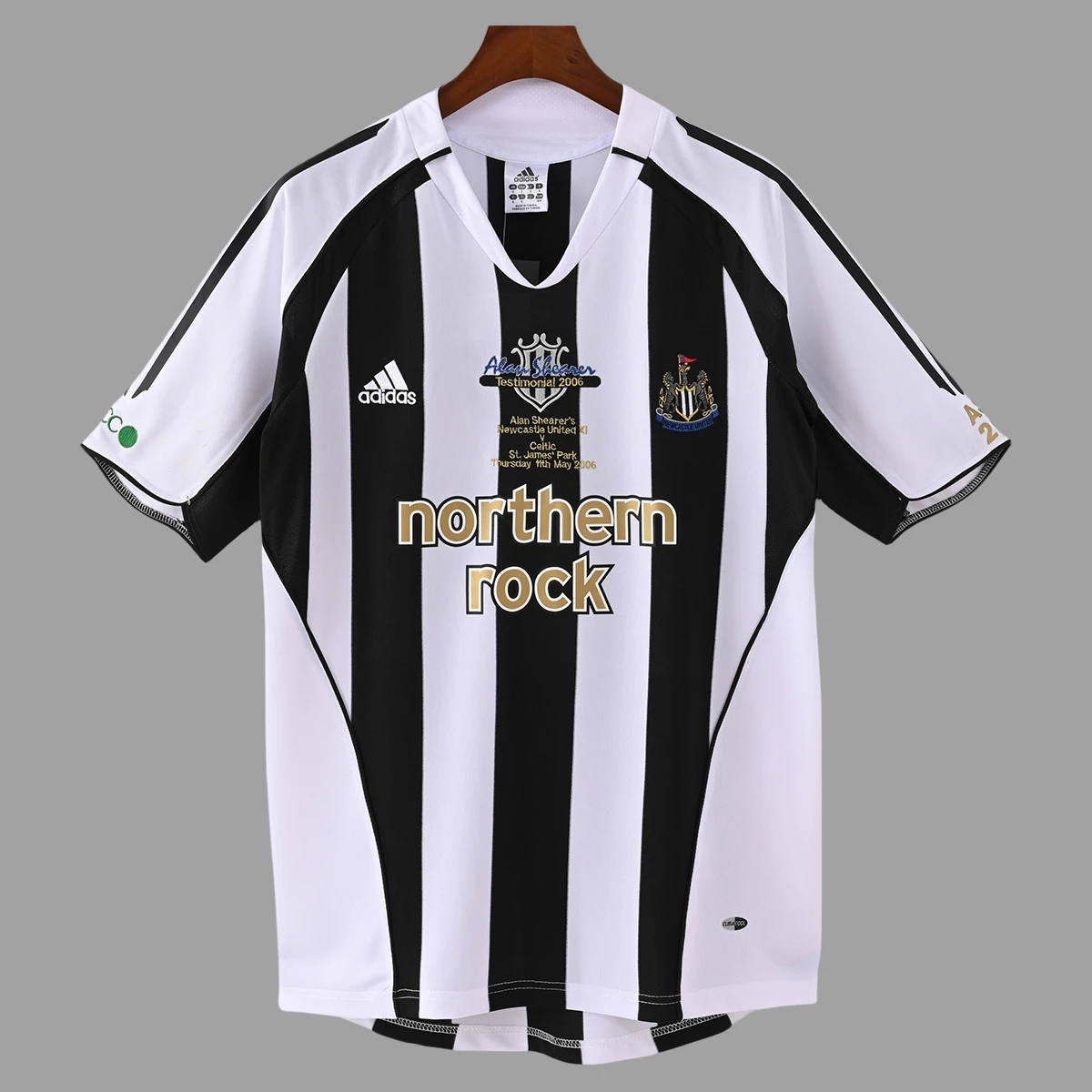 2006 Newcastle United SHEARER Testimonial Home Retro Soccer Jersey