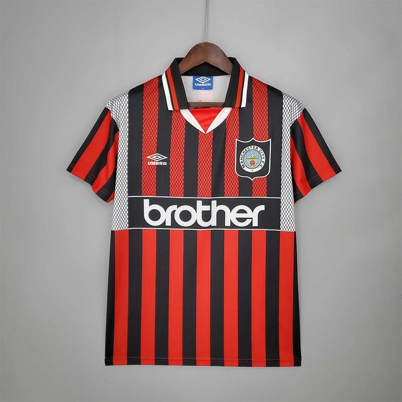 94/96 Manchester City Away Retro Soccer Jersey