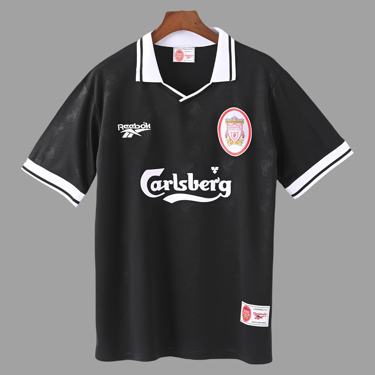 96/97 Liverpool Black Retro Soccer Jersey