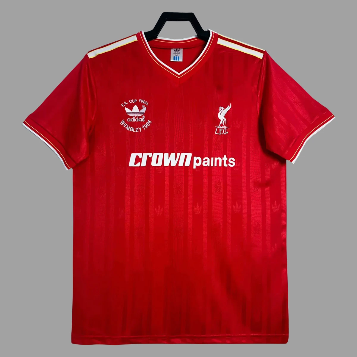 85/86 Liverpool Home FA Cup Final Retro Soccer Jersey