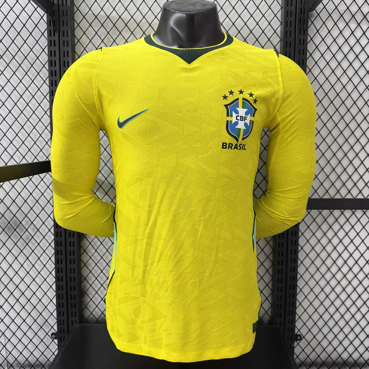 2026 Brazil Home Long Sleeve Player Version Soccer Jersey