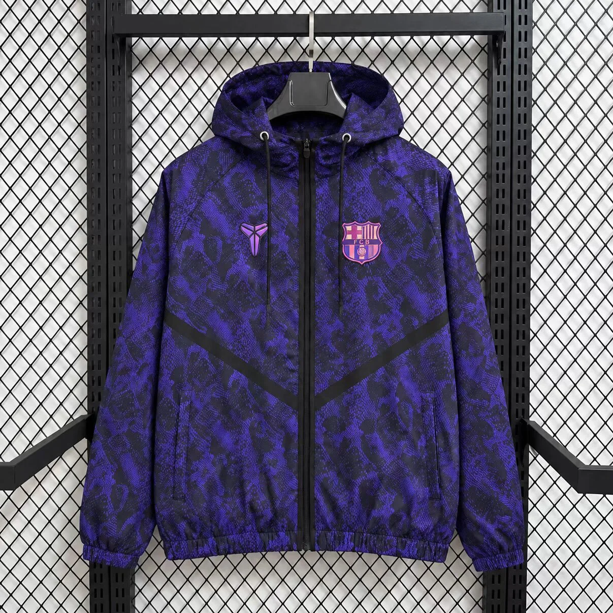 26/27 Barcelona Away Kobe Purple Hoodie Windbreaker