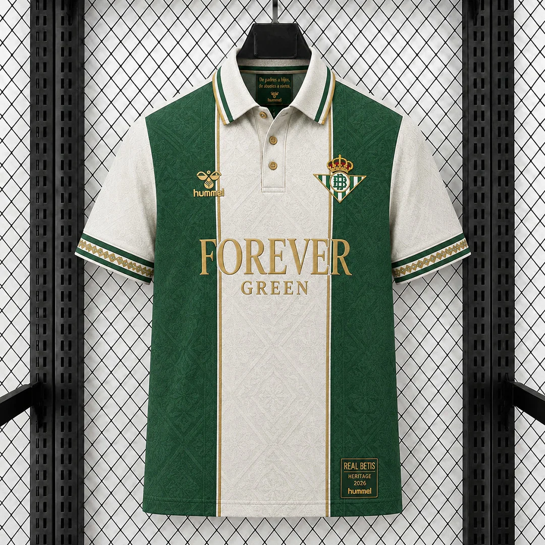 26/27 Real Betis Retro Forever Green Heritage Soccer Jersey