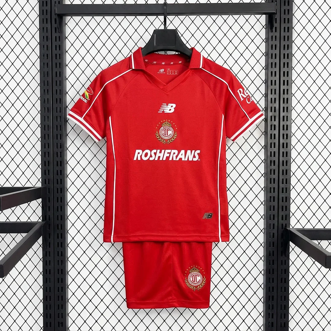 26/27 Toluca Home Kids Soccer Jersey