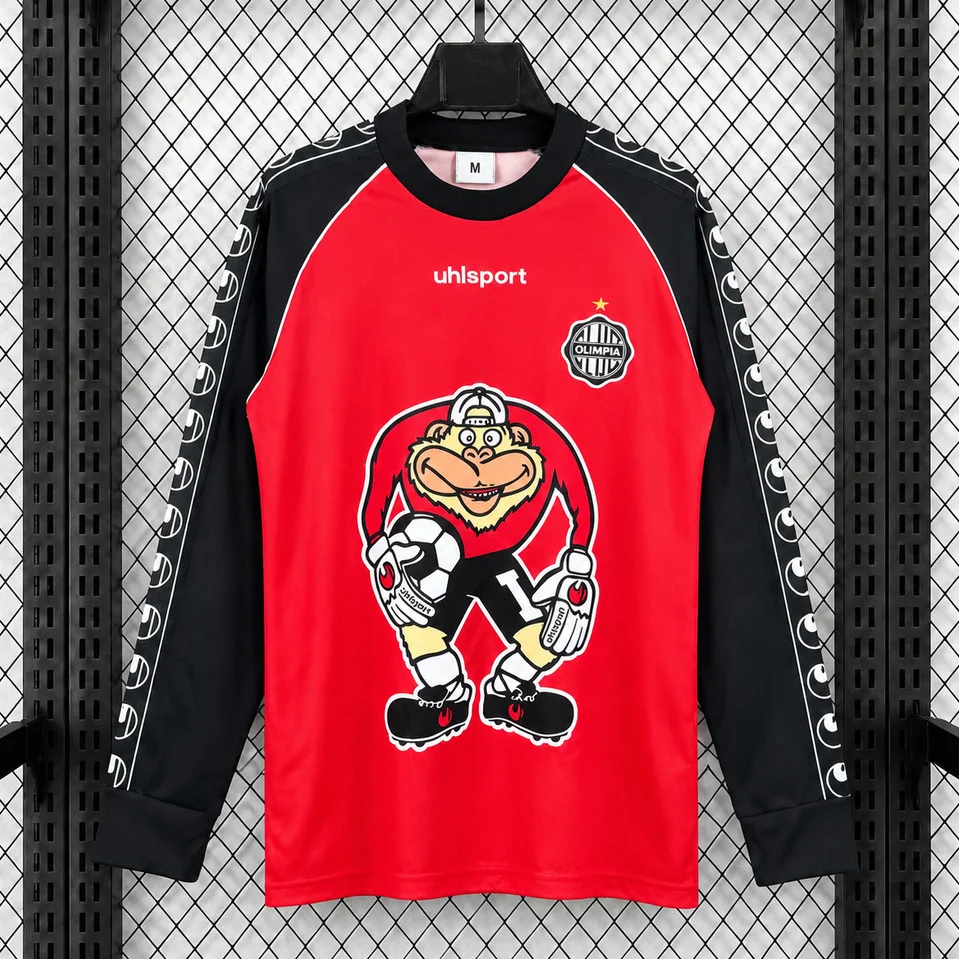 2002 Club Olimpia Goalkeeper Away Long Sleeve Retro Soccer Jersey