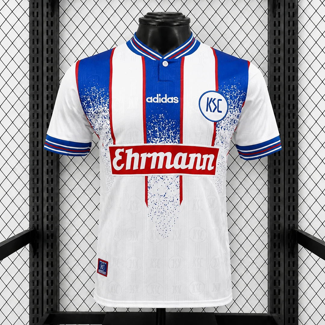 96/98 Karlsruher Home Retro Soccer Jersey