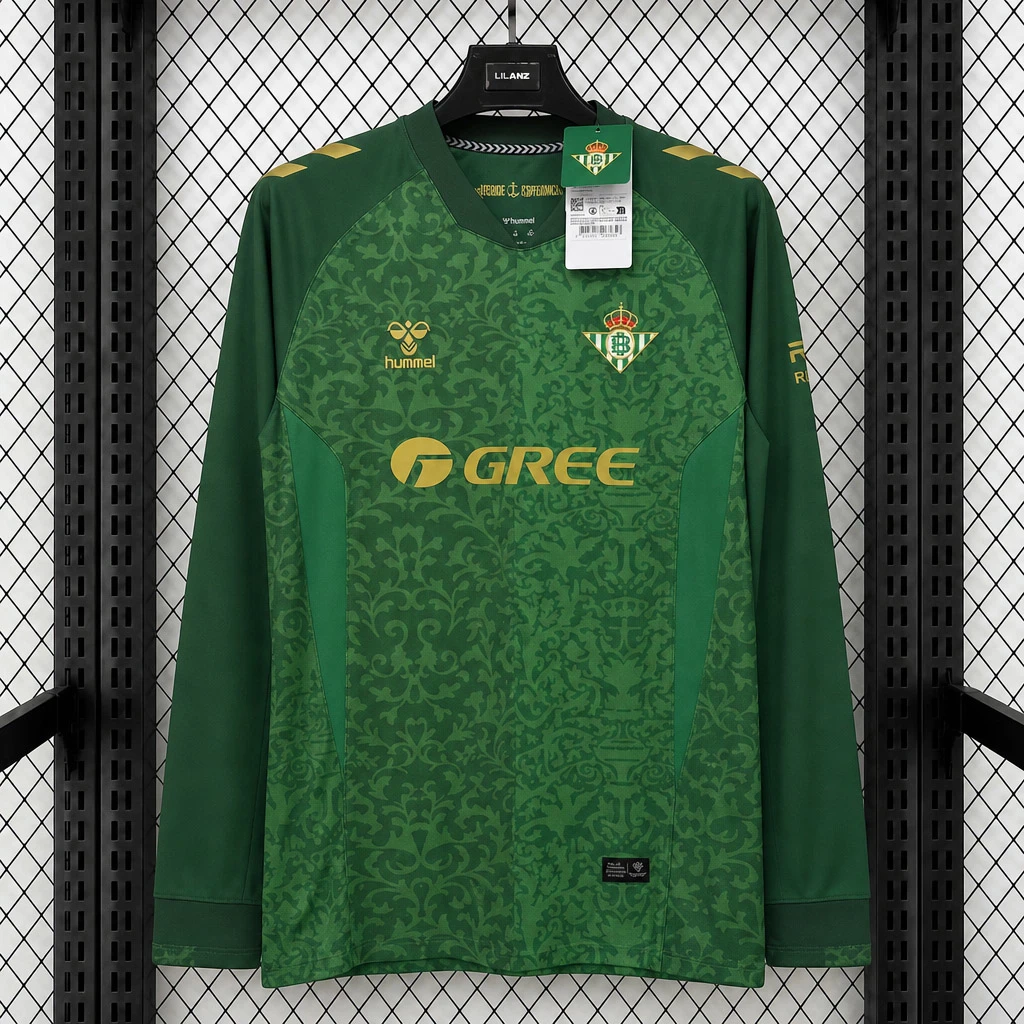 26/27 Real Betis Away Long Sleeve Soccer Jersey