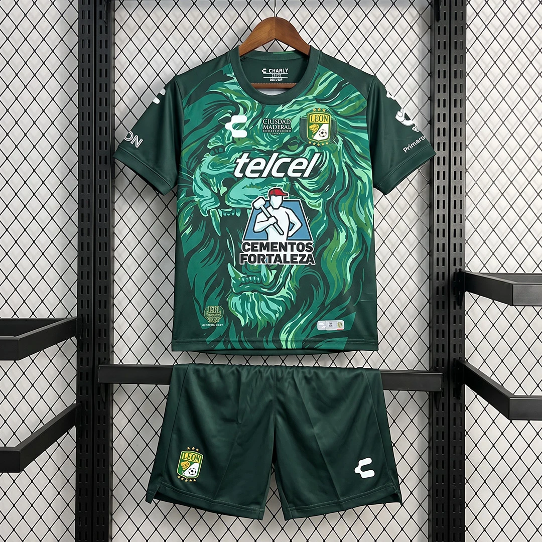 26/27 Club Leon Home Kids Soccer Jersey