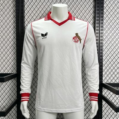 78/79 Koln Home Long Sleeve Retro Soccer Jersey