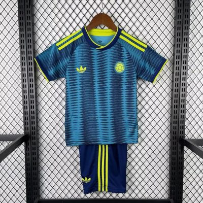 2026 Colombia Away Kids Soccer Jersey Size 16-28