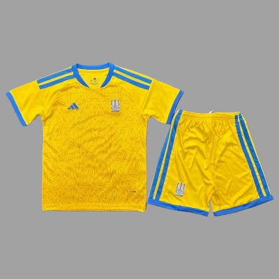 2026 Ukraine Home Kids Soccer Jersey Size 16-28